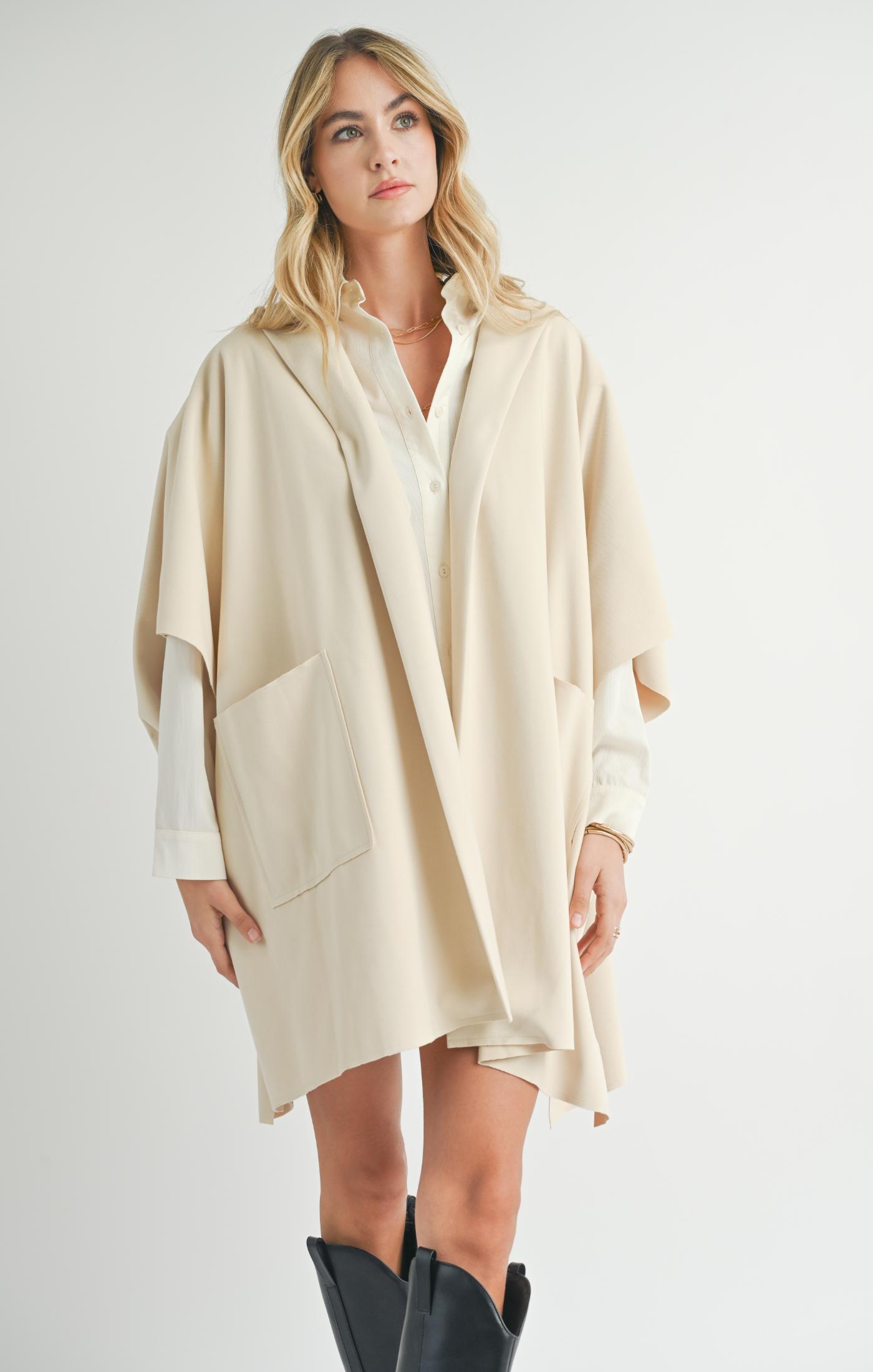 23SS HYKE LINEN PONCHO Size:1 / 8/25以降値上 LINEN PONCHO | HYKE (Women)/ハイク | 三越伊勢丹
